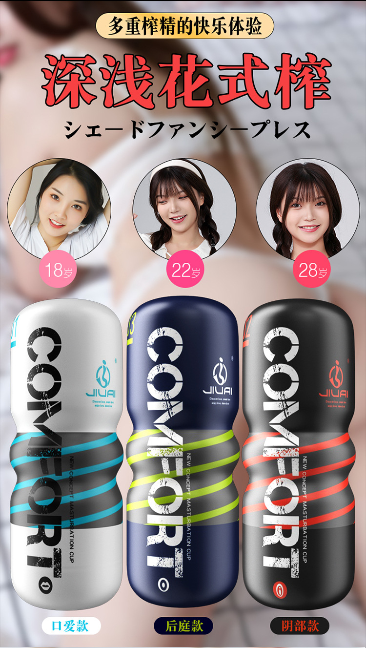 Manual Masturbation Cup for Men, TPE and ABS, Handheld Penis Exerciser Device — detail image 20