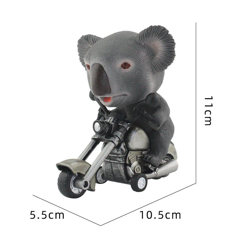 Transfronteriza Amazon modelo animal motocicleta modelo animal cabeza giratoria locomotora inercia adelante coche de juguete