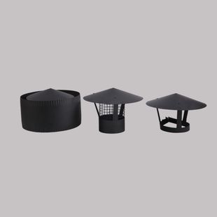 Spring Fireplace Smoke Cap Fireplace Smoke Pipe Matching Special 304 Stainless Steel Windproof and Rainproof Smoke Cap