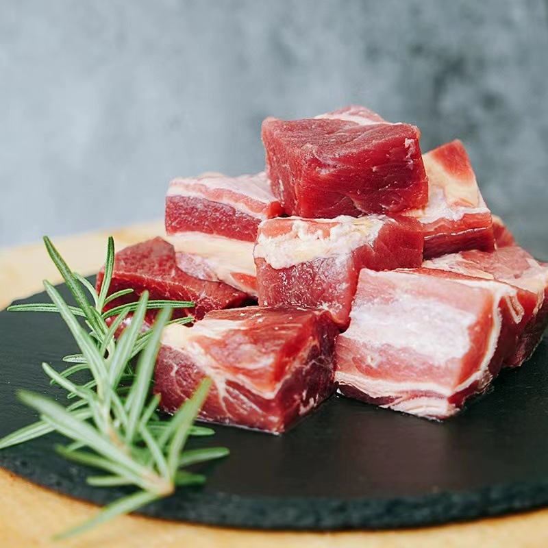 精品牛腩肉块新鲜冷冻牛肉粒家庭红烧食材生鲜牛肉块3斤.烧烤家用