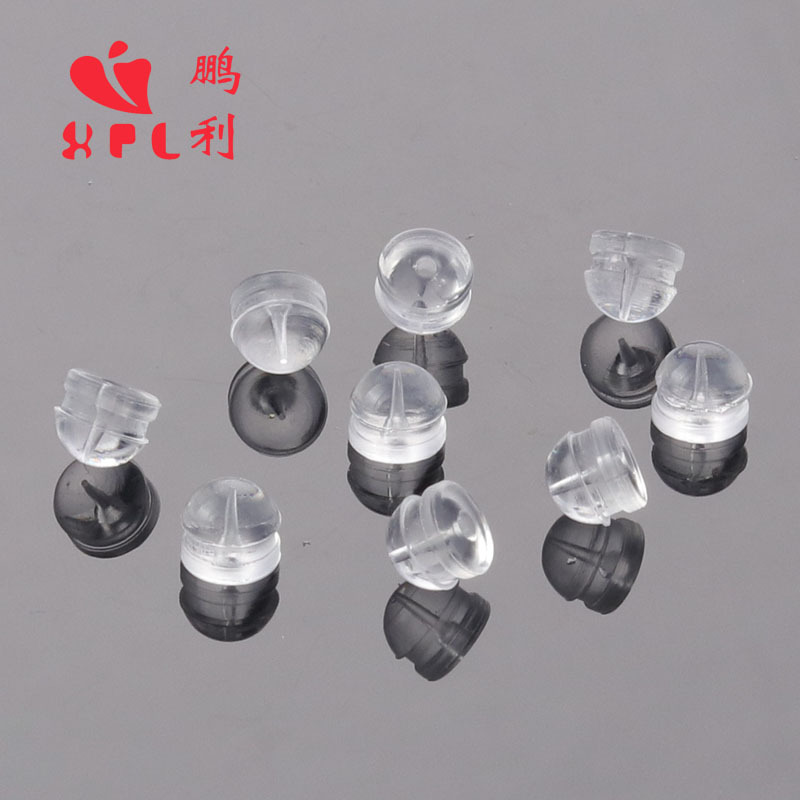 液体シリコンバッグ金diy耳飾りアクセサリー18k真金透明ハンバーグ耳栓イヤリング真珠ピアス後栓