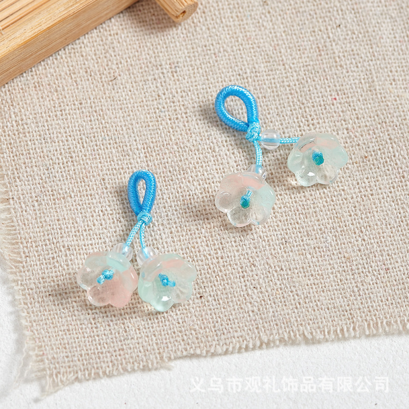 琉璃葫芦莲蓬樱花手串吊坠提溜串珠手链手工diy手绳编织饰品配件|undefined