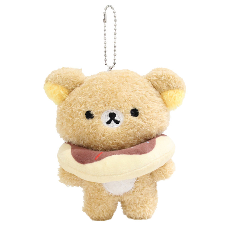 日本のかわいい漫画のクマのぬいぐるみペンダント人気の綿人形キーホルダーバッグペンダントカップルギフト|undefined