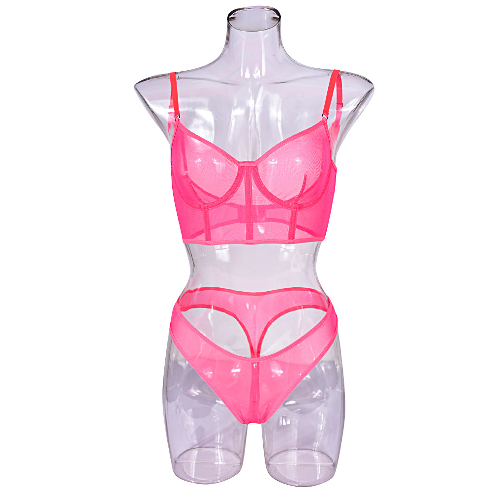 Lencería rusa transfronteriza de alta calidad lencería sexy malla caliente soporte de acero Fishbone sexy pijama traje