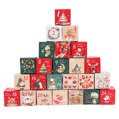 クロスボーダークリスマスギフトキャンディボックス7センチメートルホリデークリスマス1-24デジタル包装キャンディ工場直販