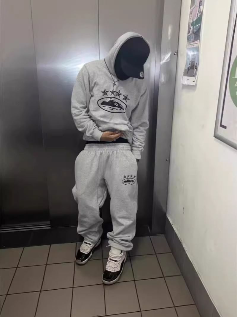 Diseño de nicho americano marca de moda CORTEIZ suéter de Alcatraz para hombre otoño e invierno ins street con capucha sudadera traje de pareja