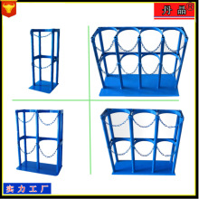40L气瓶架 单气瓶固定架 气瓶安全存放架   双瓶安全气瓶防倒架