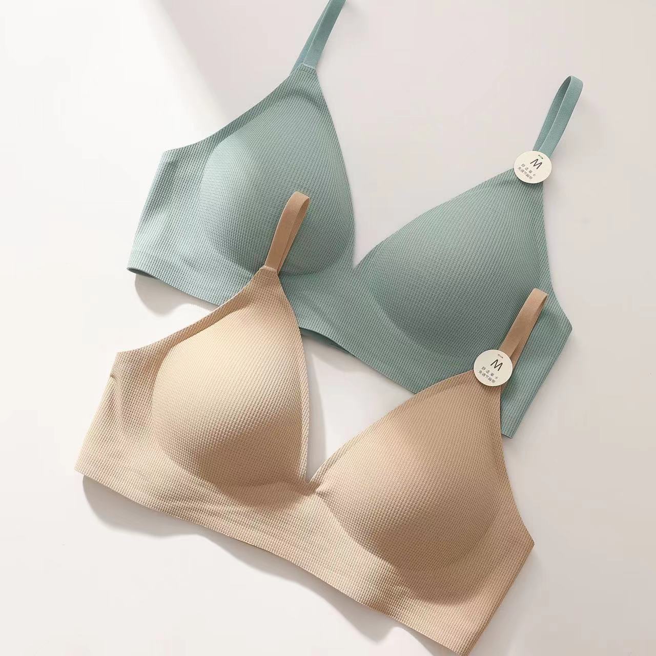 Ob102 nicho semi-líquido suave textura de la galleta elegante pecho grande pequeño Otoño e Invierno simple pequeño pecho ropa interior