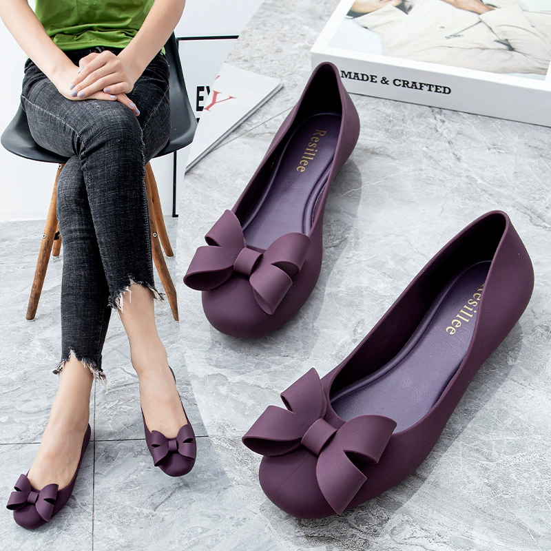 Summer comfortable universal shoes with bow, beach footwear for leisure, 2023
