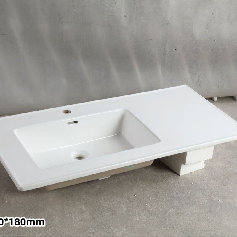 幅50cmのセラミック一体型洗面器、Lサイズ、幅55cm、カット可能な角とエッジの洗面台、幅60cmの洗濯機用洗面器|undefined