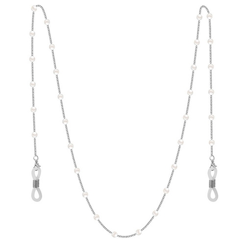Amazon cross-border new products, versatile trendy chains for literary and artistic youth, non-slip chains, handmade pearl glasses chains