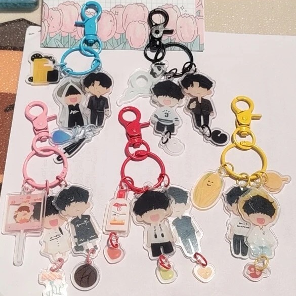 Reverse Love Peripheral Ziyu Pendant High-Looking Cute Creative Acrylic Keychain Bag Pendant as a Gift for Friends