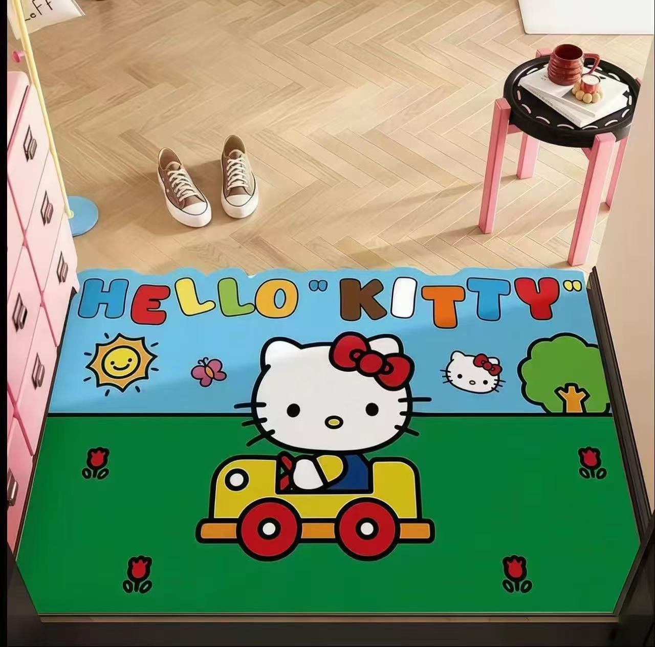 Bathroom floor mat is water-absorbent, quick-drying, dirt-resistant, easy to maintain, non-slip, cartoon-style, for home use, made of diatomaceous earth