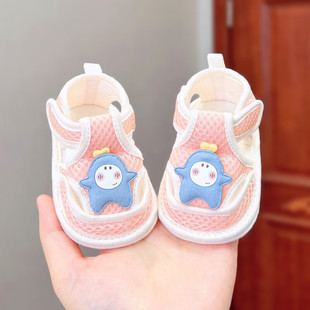 Baby Summer Sandals Men's Pre-Step Shoes 0 to 1-2 Years Old Baby Kidsren's Shoes Soft Bottom Baby Mesh Baby Girl Anti-Falling Shoes