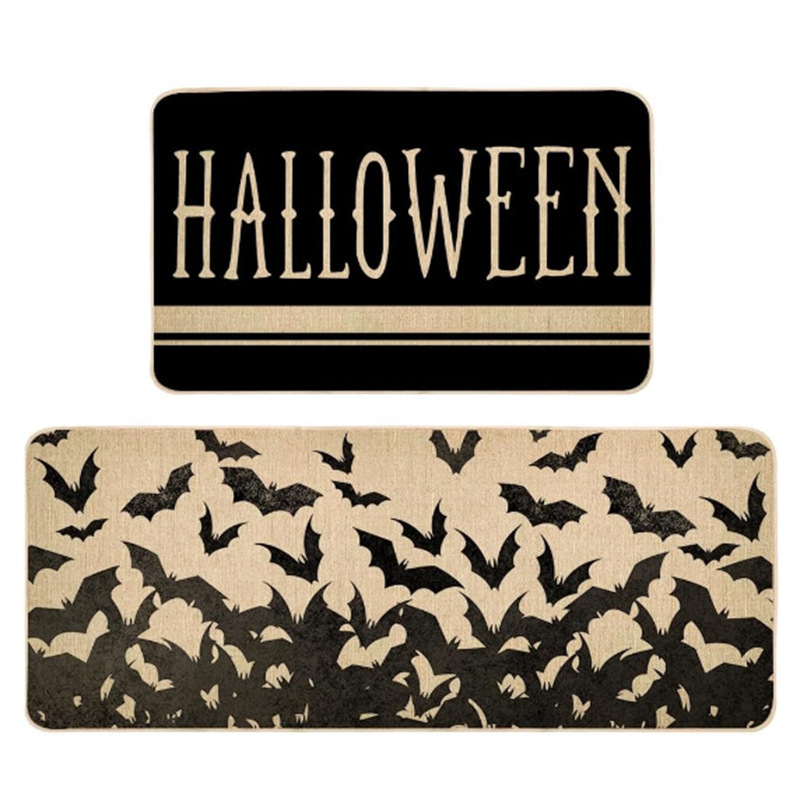 クロスボーダーアメリカハロウィンフロアマットキッチンカバー吸水性と吸油性フットマット玄関エントランスノンスリップ防汚ドアマット卸売|undefined