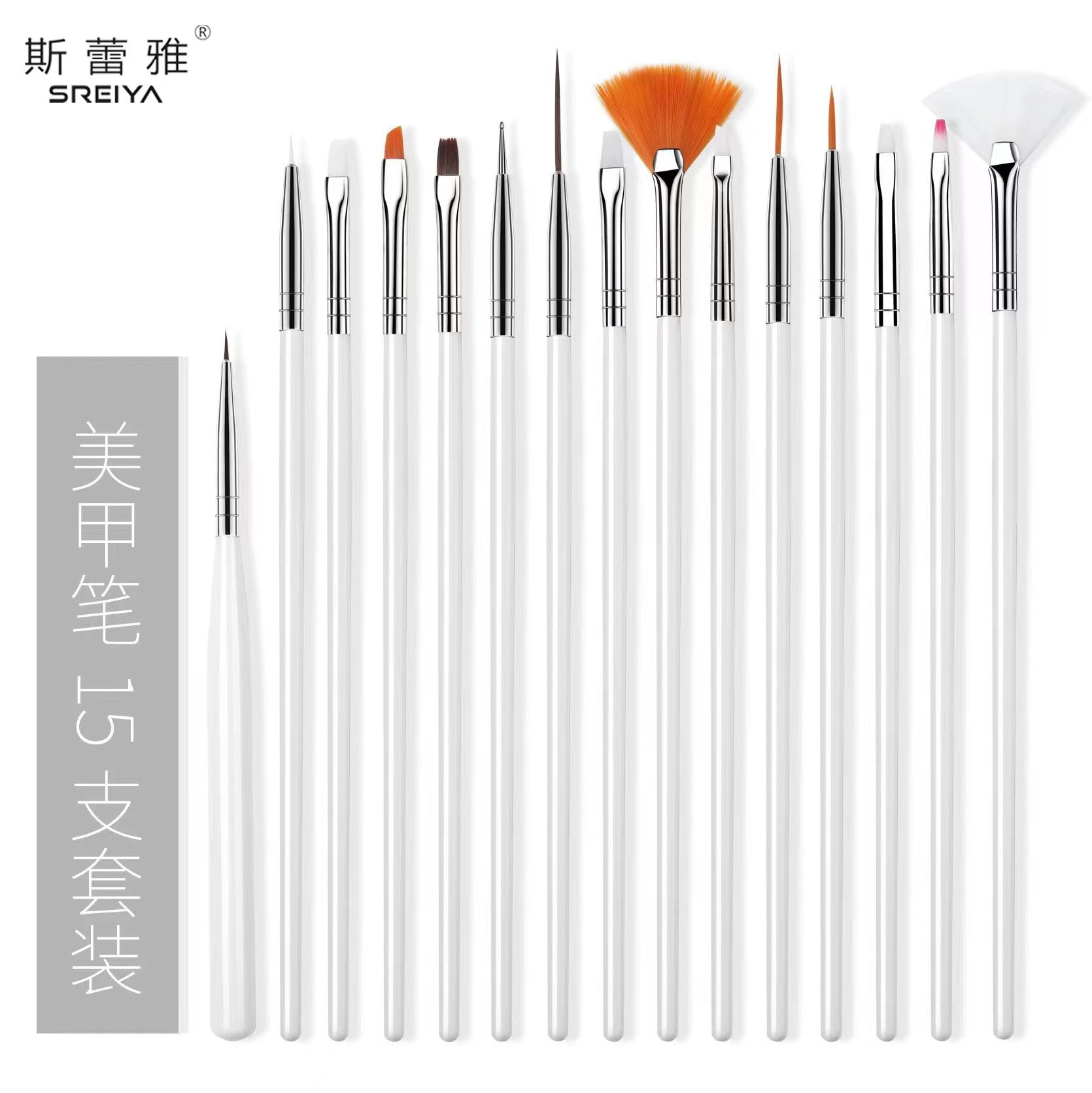 painted manicure brush for manicure