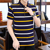 2021商务条纹新款休闲棉短袖现货开衩夏季polo衫工厂供货|ms