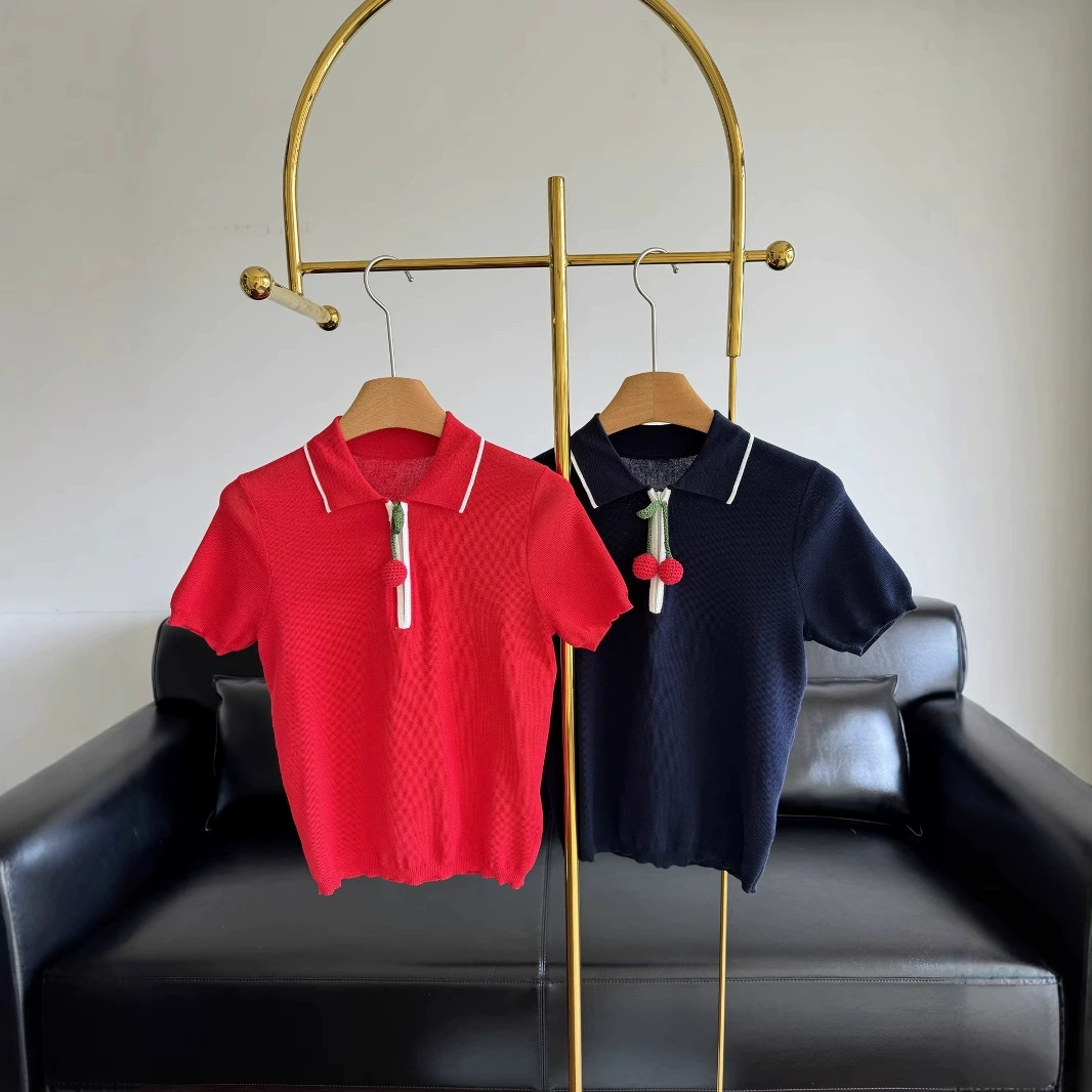 25ss весенне-летний женский хлопковый топ с короткими рукавами 250610