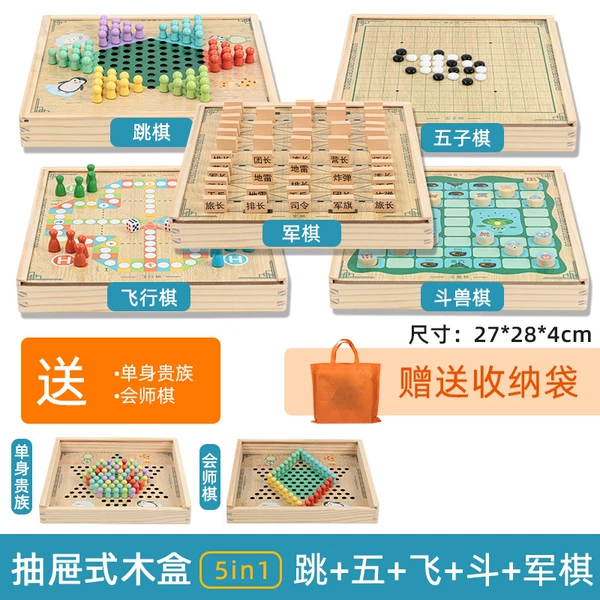 5 kinds of wooden box-jump-five-fly-fighting-army