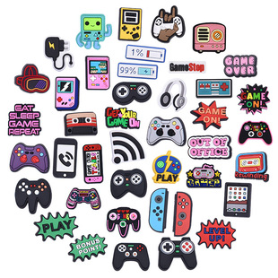 Game series PVC soft rubber hole shoes decorative buckle cross-border DIY cute cartoon shoes flower shoe buckle accessories spot
