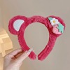 Demi-season cute children's headband for face washing, non-slip bangs, hairpins, 2023 collection