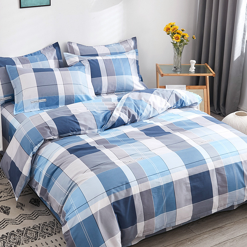 [Ligero y transpirable] funda de edredón de algodón de una sola pieza dormitorio de estudiantes individual 150x200 funda de edredón 180x220 plus