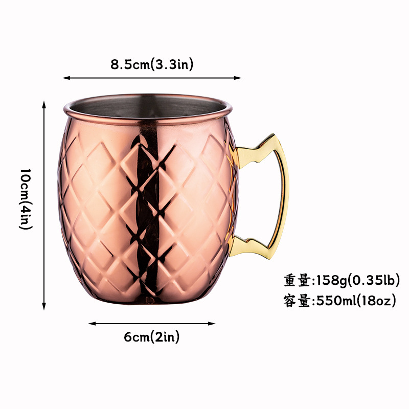Hammer Point Copper Cup Moscou Mule Copper Cop