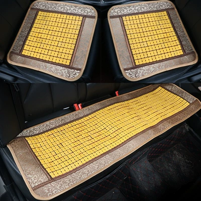 Cool pad Bamboo Sheet Single Mat Bamboo Block - beige-wide-selvedge-bamboo-three-piece-set