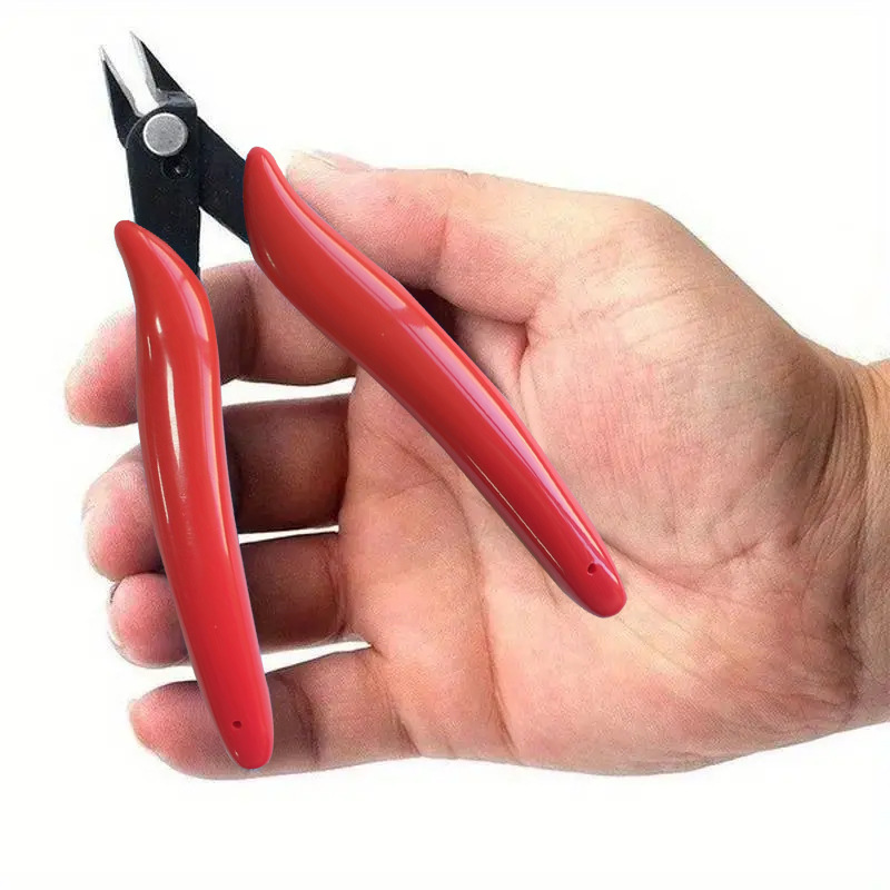 Cortadores de alambre electrónicos, alicates de puerto, alicates diagonales de plástico, alicates diagonales de acero inoxidable de alta dureza, herramientas manuales de bricolaje