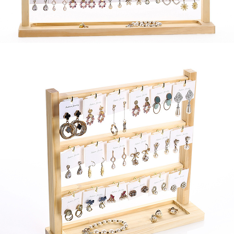 266g Weight Jewelry Rack Classification 1 Piece Quantity solid wood Material Solid Color Pattern All Seasons Season Simple Style Style 1 Piece Solid Wood Simple Style Solid Color Jewelry Rack 无