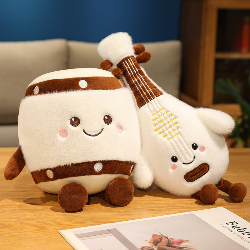 在庫ありかわいい楽器ピアンドラム人形ぬいぐるみ人形シミュレーション楽器ギターピパ人形卸売|undefined