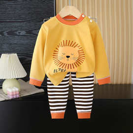 儿童内衣套装棉卡通秋装睡衣男女宝宝秋衣秋裤家居服童装批发