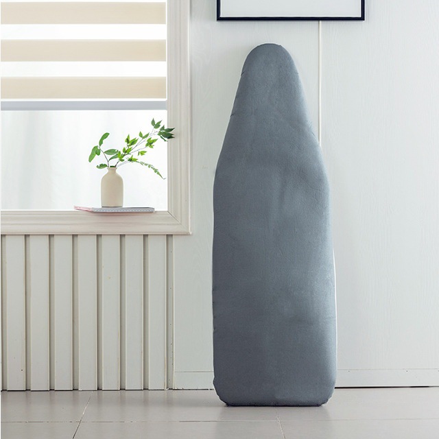 Funda para tabla de planchar con protección de bordes, accesorios, cierres a presión, resistente a altas temperaturas, funda para tabla de planchar de algodón con revestimiento plateado.