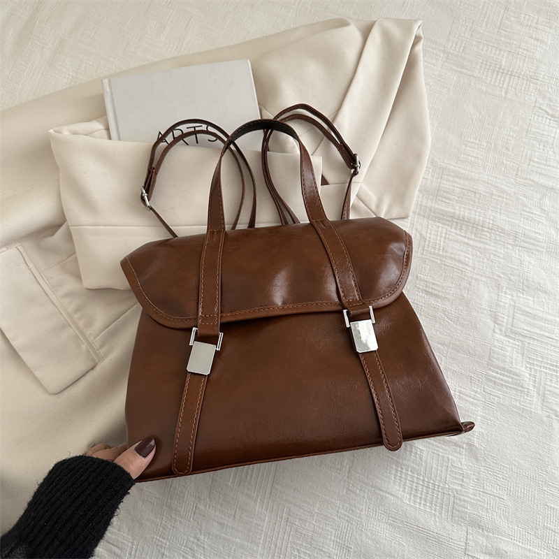 Bolso retro de gran capacidad para mujeres 2024 nuevo estilo universal de hombro mochila de viaje tote mochila de hombro multifuncional