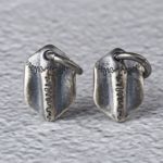 S925银 复古三界牌吊坠挂牌小咒牌 DIY把件侧挂文玩配饰