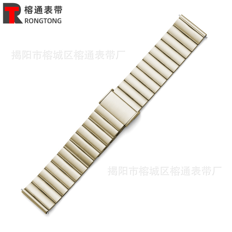 Adecuado para Apple correa de acero Apple iwatch 8/se/7/6 un grano Huawei hebilla metal correa de acero 4145