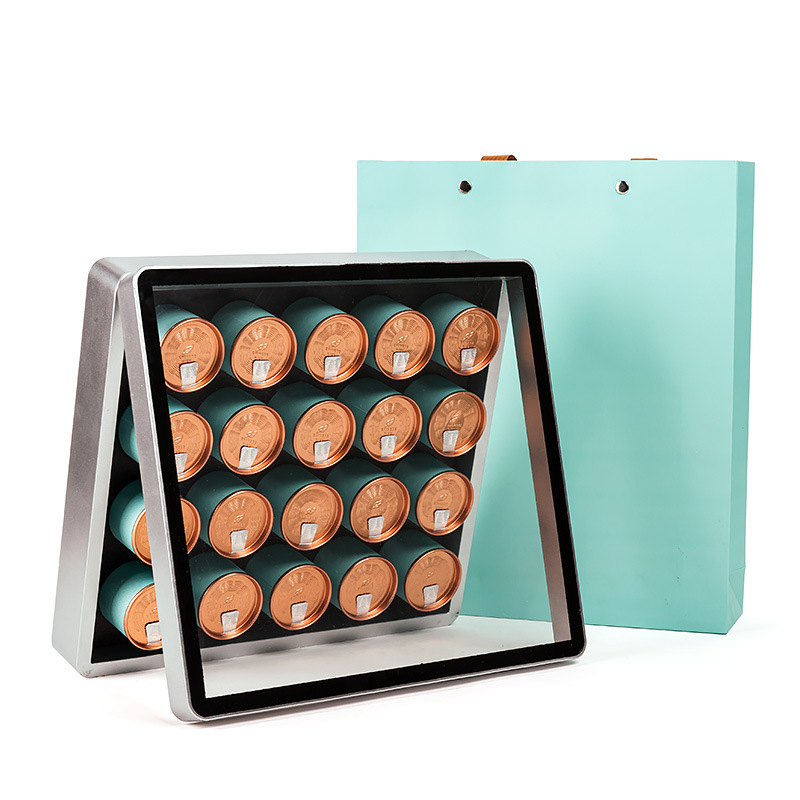 通用小罐子茶叶包装盒空盒红茶绿茶白茶碎银子茶叶礼盒纸罐开窗盒