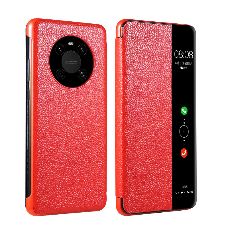 ファーウェイカバー適用ケースカバー付きmate60proスマートレザーカバーp60全包転倒防止栄光保護カバー|undefined