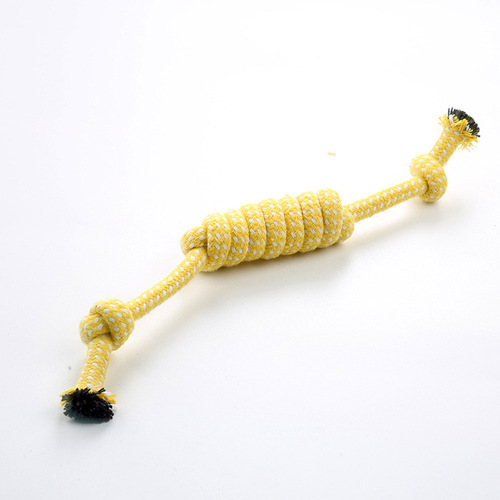 Supply Candy Festival Cotton Rope Drag Ball Toys Double Knot Cotton Rope Pet Toys Tug of War Rope Knot Play