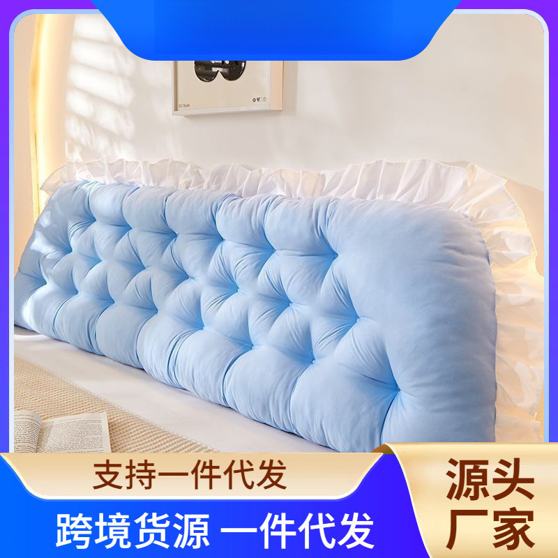 Cojines de cabecera, almohada de cama blanda, dormitorio para leer, almohada de respaldo grande para proteger la cintura de las niñas.