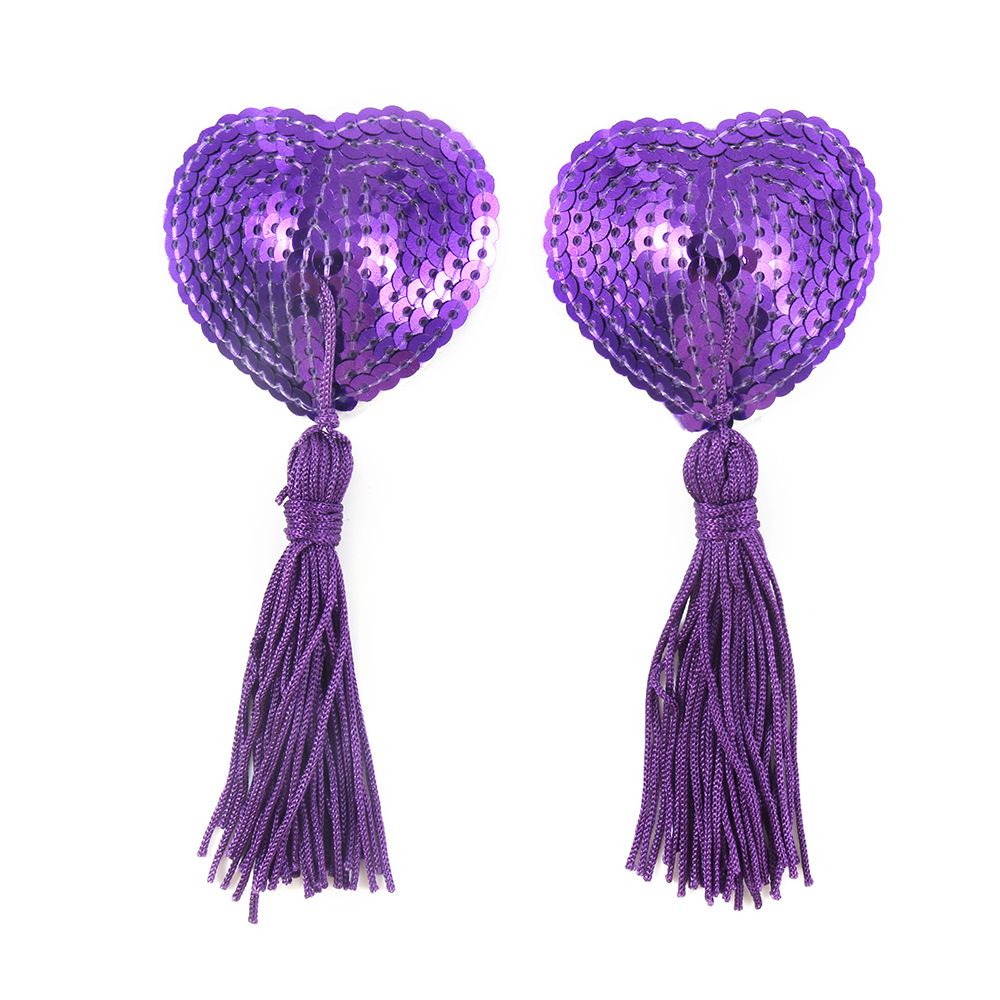 Pezoneras coquetas, juguetes que mejoran el estado de ánimo, juguetes sexuales para parejas, productos para adultos, pegatinas eróticas para el pecho con borlas en forma de corazón SM