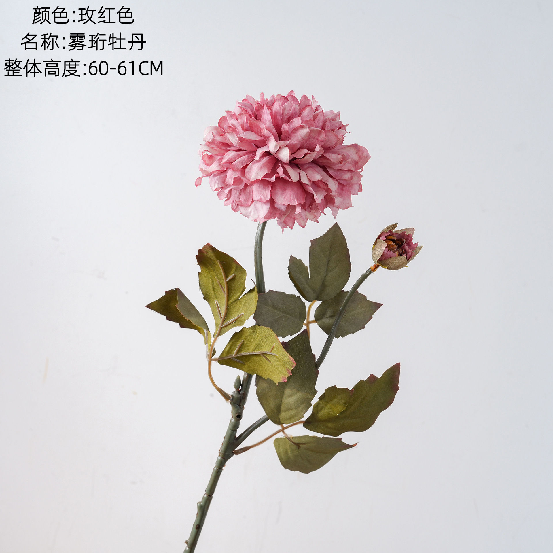 Wuheng Peony falsificó flores y plantas verdes artesanías de decoración de bodas al por mayor INS fabricantes de flores de simulación transfronterizas con flores en la mano