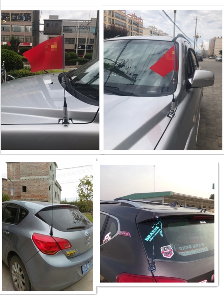 Car Decorative Antenna Clip-On Suv Off-Road Vehicle Sedan Car-Mounted Modified Flagpole Rear Antenna Universal