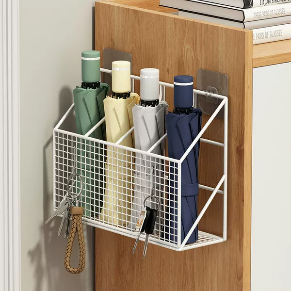 Umbrella Stand for Home Entrance Door, Multi-Layer Storage Rack, Simple Umbrella Draining Rack, Umbrella Holder