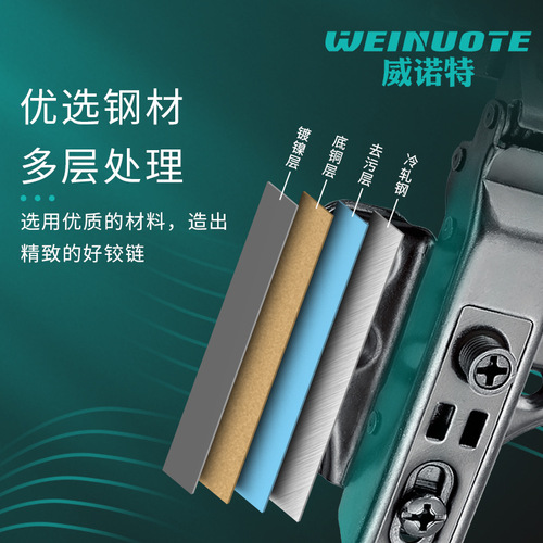 Minimalist black two-stage force aluminum frame hinge wholesale glass door damping hydraulic hinge spring silent hinge