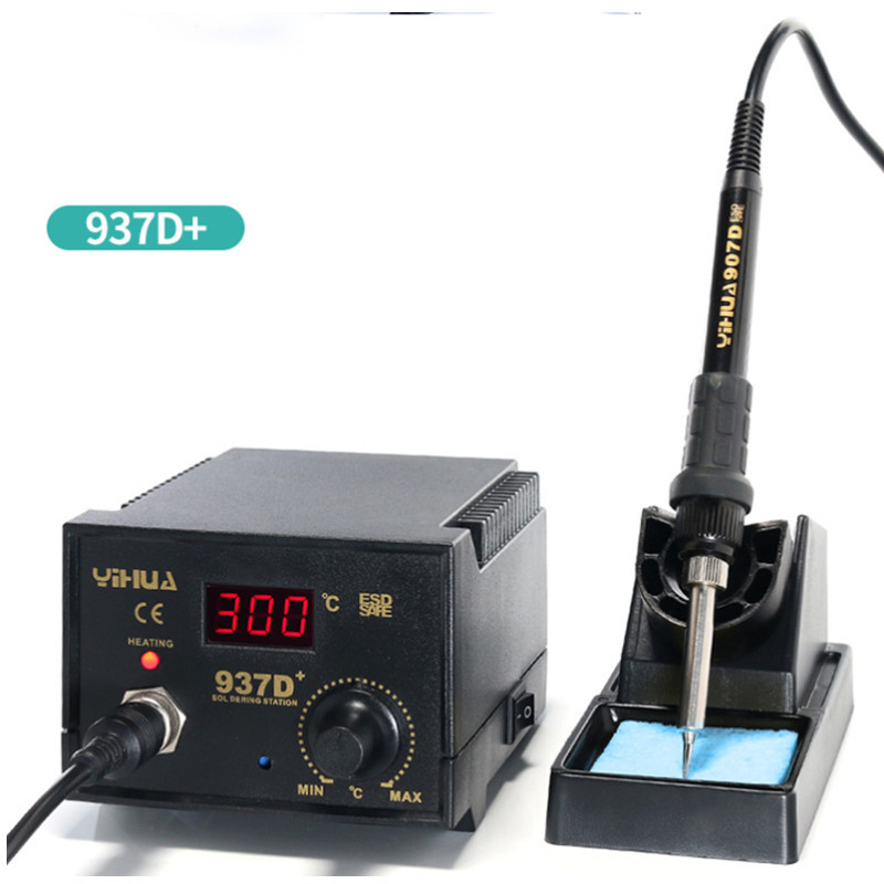 谊华YIHUA-937D+恒温调温电焊台939D+III数显60W110W无铅电烙铁
