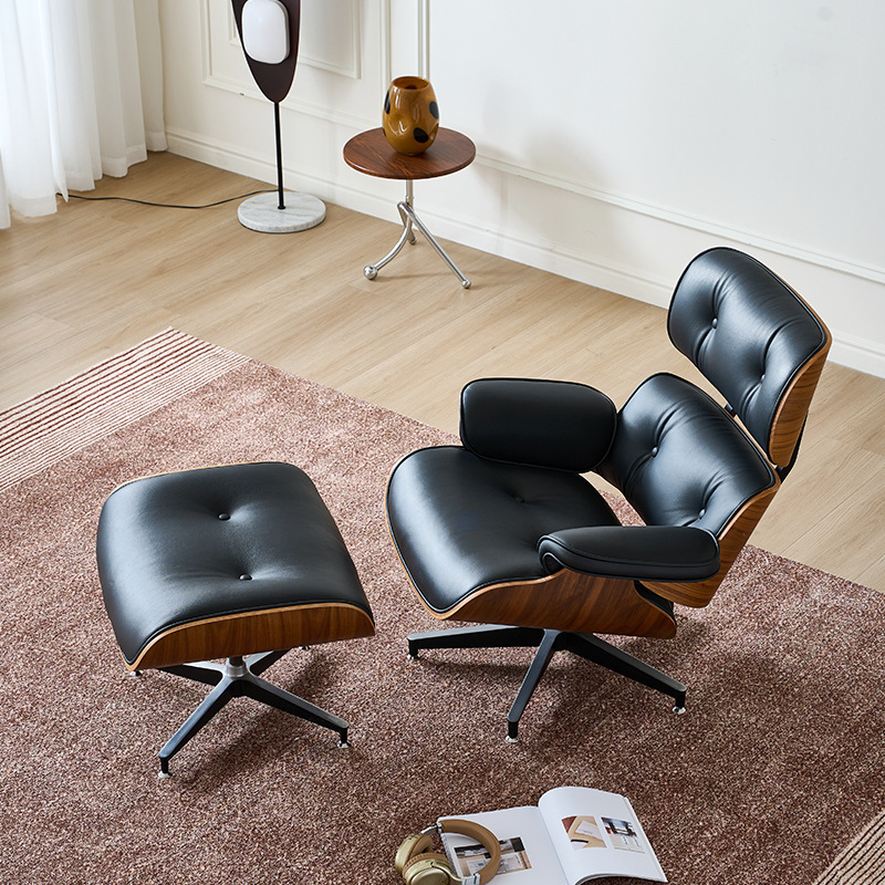 Eames tumbona sillón sofá perezoso balcón sala de estar sofá individual sillón reclinable de oficina minimalista moderno siesta de ocio