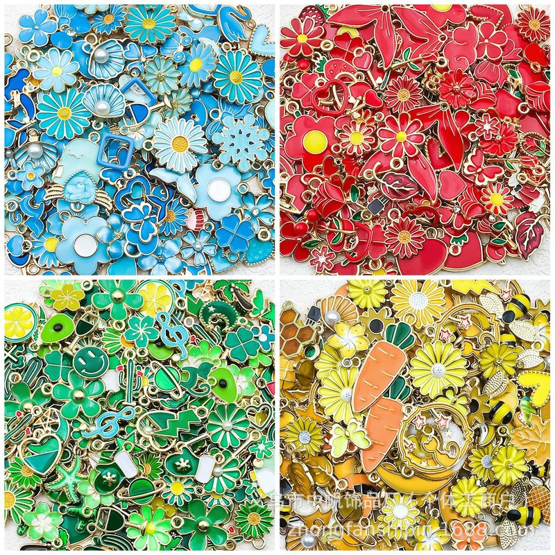 20/50/100 9 色の混合オイルドリップ合金ジュエリーアクセサリー DIY ブレスレットネックレスペンダントペンダントのクロスボーダー特別供給|undefined