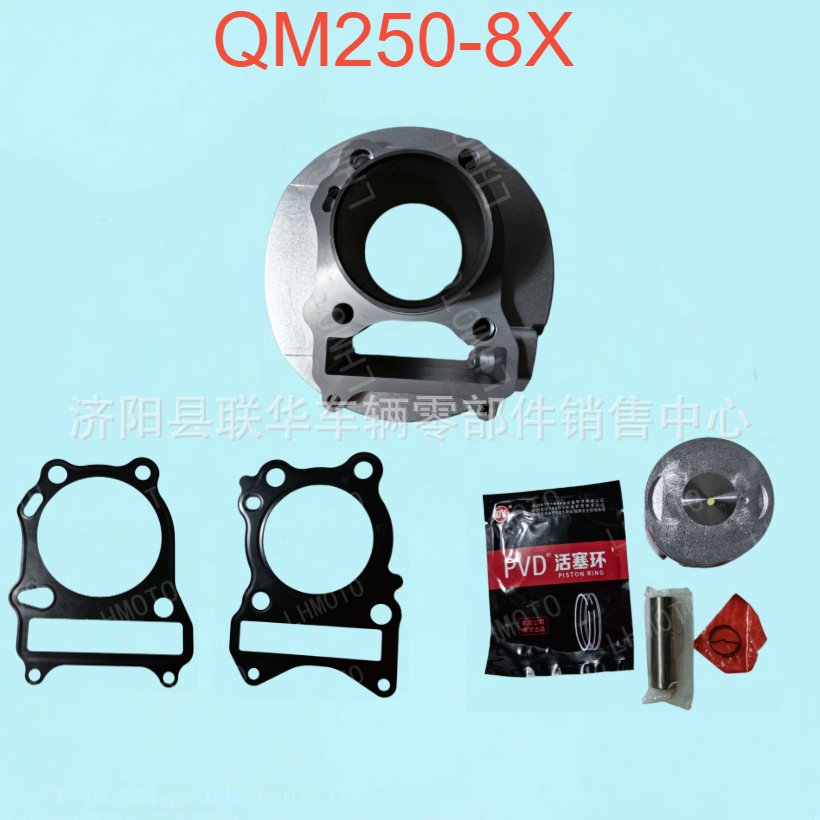 Bigfoot QM250-8X cylinder kit QM250GYGS250 engine cylinder block piston ring cylinder gasket piston kit