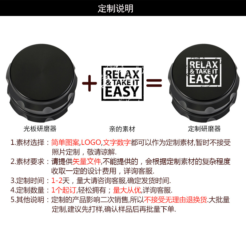 63mm negro mate 4 capa tambor molino de humo molino de aleación de zinc comercio exterior al por mayor Grinder